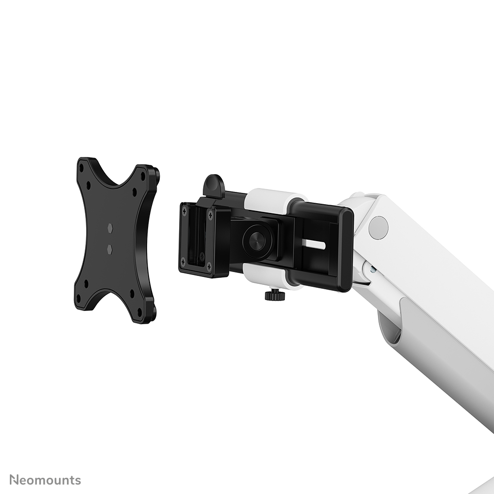 Neomounts DS65S-950WH2 Monitorarm 24-34" - gasveer - Topfix - multi-instelbaar - 180°-stop